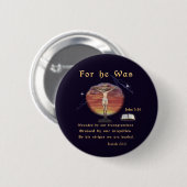 Badge Rond 5 Cm John 3:16 (Devant & derrière)