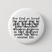 Badge Rond 5 Cm John 3:16 (Devant)