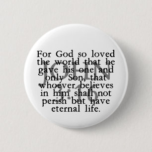 Badge Rond 5 Cm John 3:16