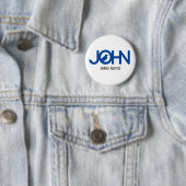 Badge Rond 5 Cm John Bird Nerd (En situation)