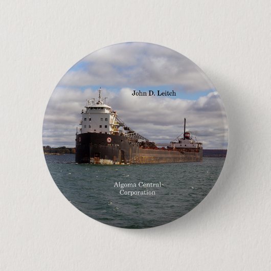 Badge Rond 5 Cm John D. Leitch bouton (Devant)