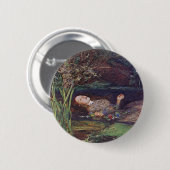 Badge Rond 5 Cm John Everett Millais Ophélie (Devant & derrière)