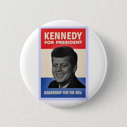 Badge Rond 5 Cm John F Kennedy (Devant)