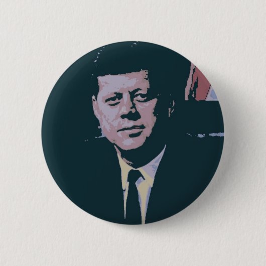 Badge Rond 5 Cm John F. Kennedy (Devant)
