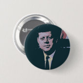 Badge Rond 5 Cm John F. Kennedy (Devant & derrière)