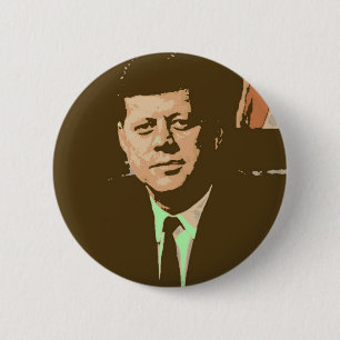 Badge Rond 5 Cm John F Kennedy