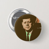 Badge Rond 5 Cm John F Kennedy (Devant & derrière)
