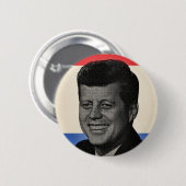 Badge Rond 5 Cm John F. Kennedy (Devant & derrière)