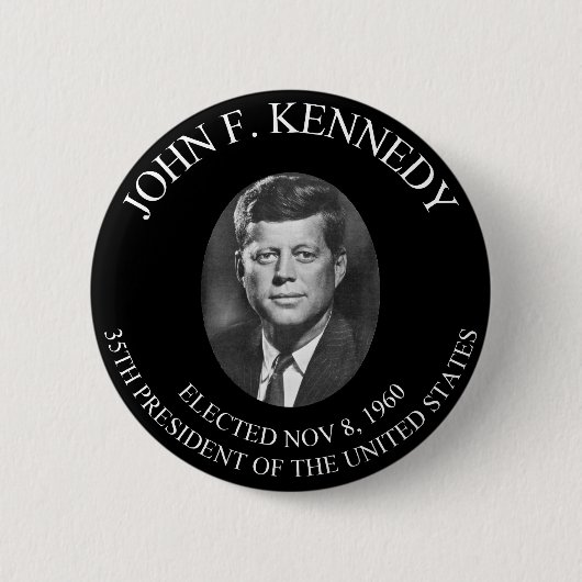 BADGE ROND 5 CM JOHN F. KENNEDY PRESIDENTIAL COIN ............... (Devant)