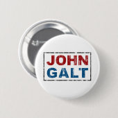 Badge Rond 5 Cm John Galt (Devant & derrière)