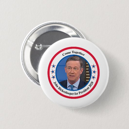 Badge Rond 5 Cm John Hickenlooper (Devant & derrière)