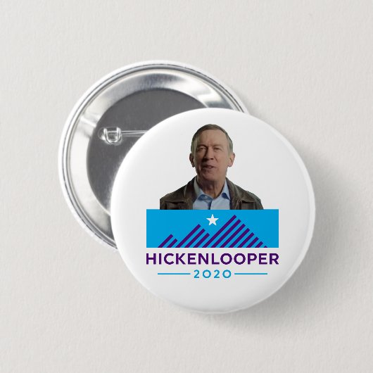 Badge Rond 5 Cm John Hickenlooper 2020 (Devant & derrière)