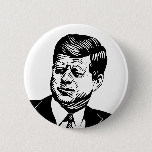 Badge Rond 5 Cm John Kennedy (Devant)