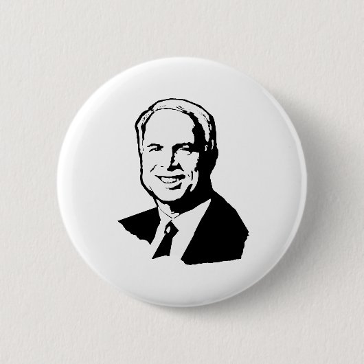 Badge Rond 5 Cm John McCain Gear (Devant)