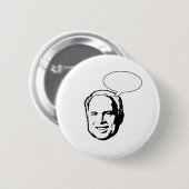BADGE ROND 5 CM JOHN MCCAIN PENSAIT QUE BUBBLE (Devant & derrière)