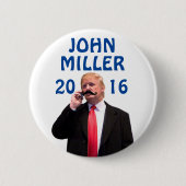 Badge Rond 5 Cm John Miller 2016 (Devant)