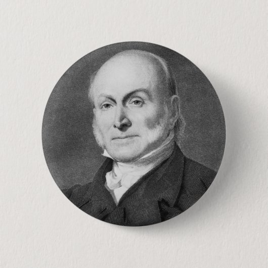 Badge Rond 5 Cm John Quincy Adams (Devant)