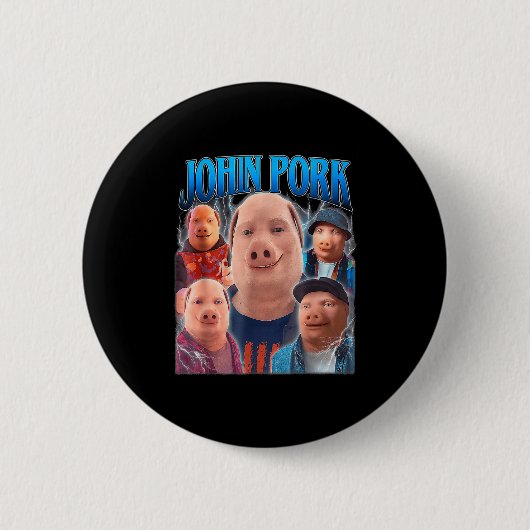 Badge Rond 5 Cm John Rk Meme Humor Men Women  (Devant)