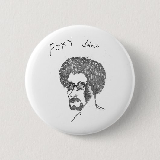 Badge Rond 5 Cm John rusé (Devant)
