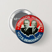 Badge Rond 5 Cm Johnson pour le président - bouton (Devant & derrière)