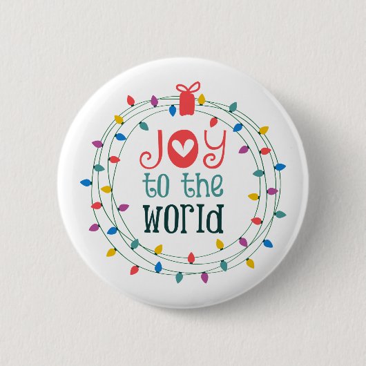 Badge Rond 5 Cm Joie au monde (Devant)