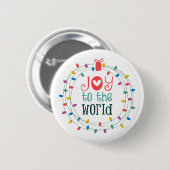 Badge Rond 5 Cm Joie au monde (Devant & derrière)