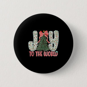 Badge Rond 5 Cm Joie au monde Jésus Noël chrétien Xmas Tr
