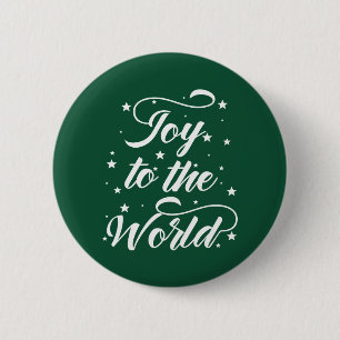 Badge Rond 5 Cm joie au monde Noël