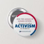 Badge Rond 5 Cm Joignez le bouton pas "de Slactivism d'activisme" (Devant & derrière)