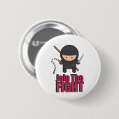 Badge Rond 5 Cm Joignez le combat contre le cancer du sein (Devant & derrière)