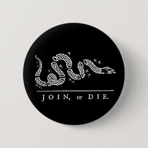 Badge Rond 5 Cm Joignez ou mourez