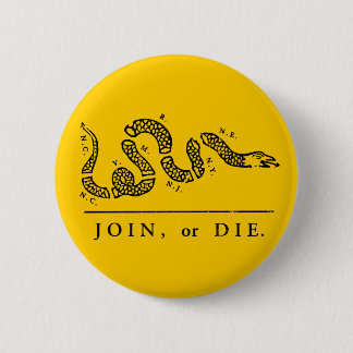 Badge Rond 5 Cm Joignez ou mourez - libertaire
