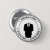 Badge Rond 5 Cm joint anonyme (Devant & derrière)