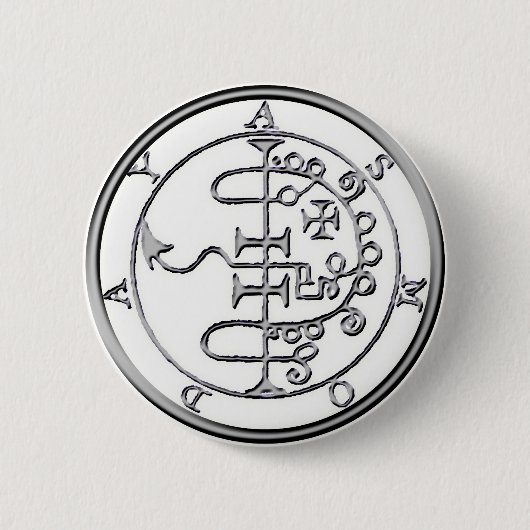 Badge Rond 5 Cm Joint d'Asmoday Asmodeus (Devant)