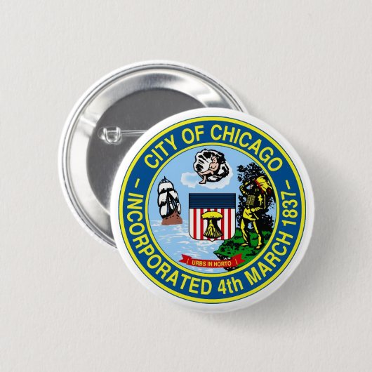Badge Rond 5 Cm Joint de Chicago (Devant & derrière)