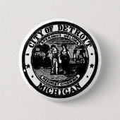 Badge Rond 5 Cm Joint de Detroit (Devant)