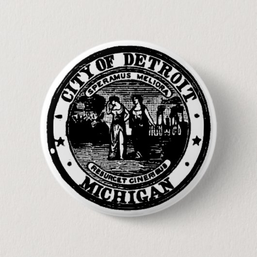 Badge Rond 5 Cm Joint de Detroit (Devant)