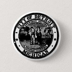 Badge Rond 5 Cm Joint de Detroit