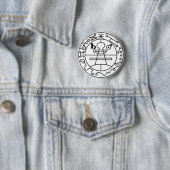 Badge Rond 5 Cm Joint de Goetia de Solomon (En situation)