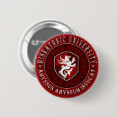 Badge Rond 5 Cm Joint d'université de Miskatonic grand - bouton (Devant & derrière)