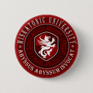 Badge Rond 5 Cm Joint d'université de Miskatonic grand - bouton