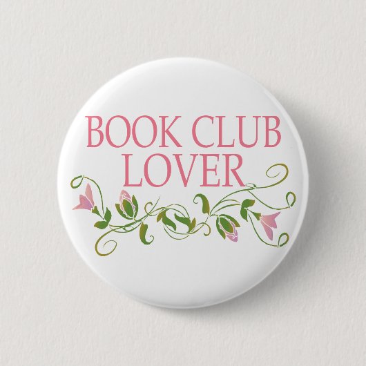 Badge Rond 5 Cm Joli amant de club de lecture (Devant)