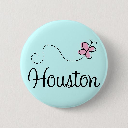 Badge Rond 5 Cm Joli bouton de Houston le Texas (Devant)