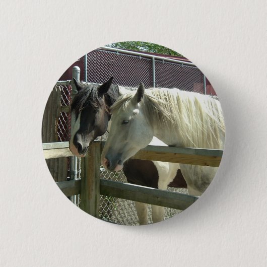 Badge Rond 5 Cm Joli cheval (Devant)