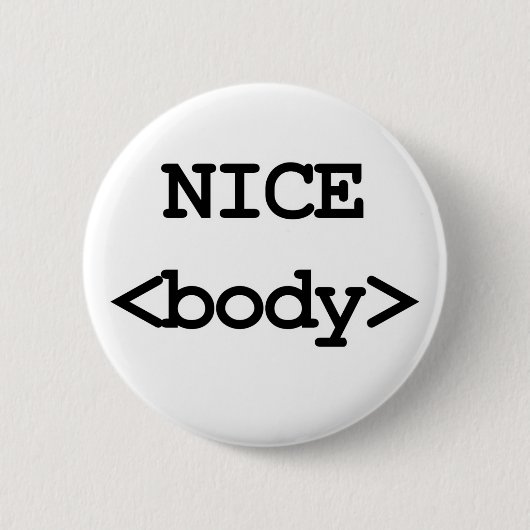 Badge Rond 5 Cm joli code html pour le corps (Devant)