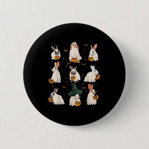 Badge Rond 5 Cm Joli costume de fantôme de lapin d'automne Soky po