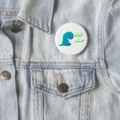Badge Rond 5 Cm Joli Dinosaure RAWR (En situation)