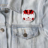 Badge Rond 5 Cm Joli drapeau du Kenya. (En situation)