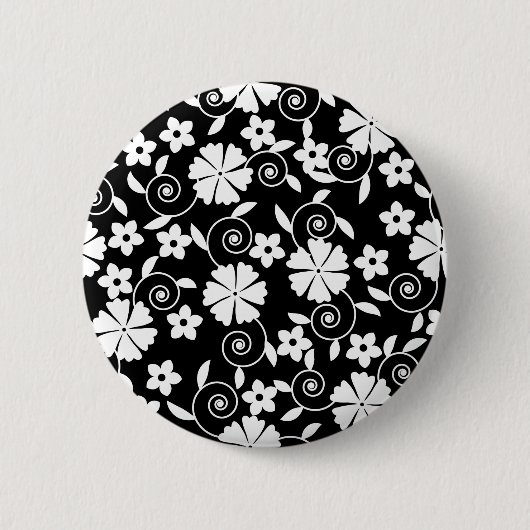 Badge Rond 5 Cm Joli ensemble de serviettes de bain motif en fleur (Devant)