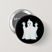 Badge Rond 5 Cm Joli Fantôme Roux (Devant & derrière)